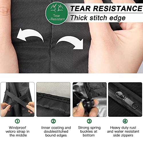 Parasol Cover Waterproof Cantilever Parasol Protective Cover 420D Outdoor Umbrella Cover for 2 to 4m Oxford Fabric Garden Outdoor Umbrella (280 x