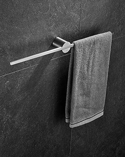 HIGOH Towel Racks,Towel Holder Towel Rail for Bathroom, Movable Hand Towel Holder, Towel Hanger, Bath Towel Holder, Wall Towel Bar, Space Aluminu