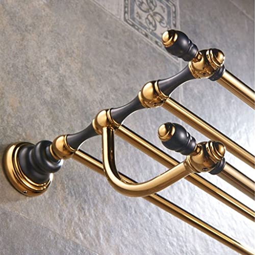 HIGOH Towel Racks, Bathroom Towel Rack Wall Mounted Towel Holder,Bathroom Accessories Solid Brass Towel Rack,Towel Holder,Bathroom Shelf,Bath Har