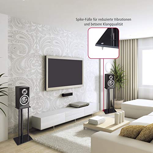 Hama Speaker Stands x2, Black
