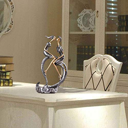 n/a Sculpture Couple Character Decoration Ornaments European Creative Resin Wine Cabinet Decorations Abstract Art Decoration