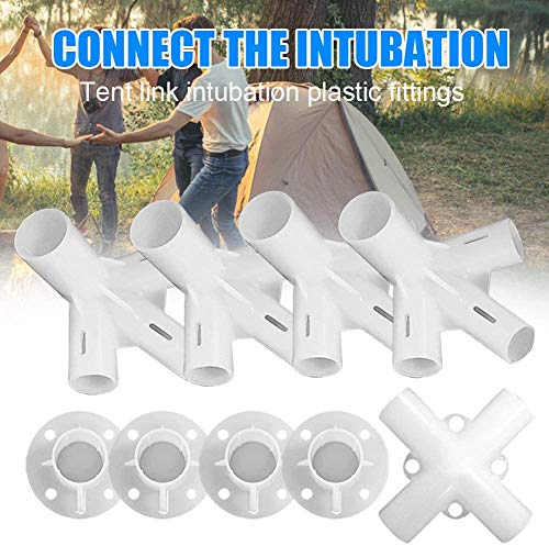 Unique WElinks 9Pcs/set PVC Fitting Spare Parts for 3x3m Gazebo Awning Tent Feet Corner Center Connector 25/19mm, Outdoor Camping Tent Conector A