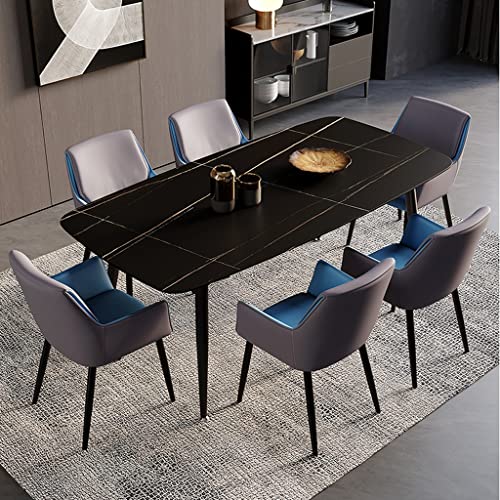 Kitchen Dining Room Furniture Chairs Modern PU Leather Dining Chairs with Armrests And High Back Padded Soft Seat for Office Lounge Dining Kitche