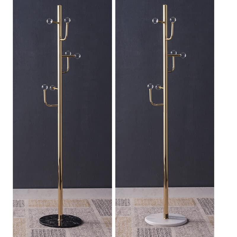 maozi Metal Coat Hanger Design Floor-to-ceiling Coat Rack Standing Bedroom Furniture Floor-to-ceiling Coat Hanger (Color : D, Size : Light Grey)