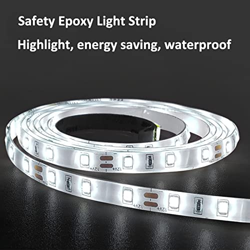 SkiPdr Bathroom round Led Dimmable Toilet Bathroom Mirror with Lamp, Household Makeup Wallmounted Defogging Mirror (60/70Cm), a Warm Light,