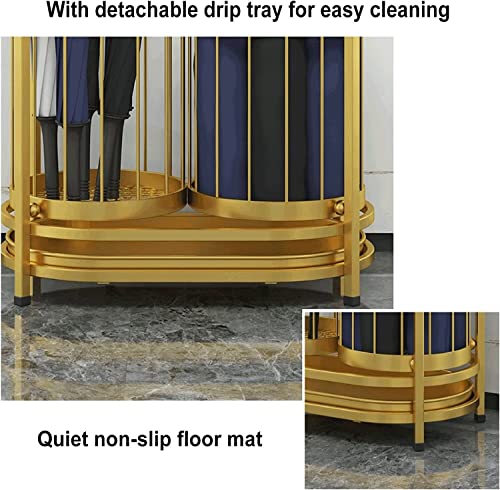 SEYFI Umbrella Holder Iron Umbrella Stand Modern Business Large Capacity Umbrella Bucket Hotel Office Entrance Hallway Umbrella Storage Rack Umbr