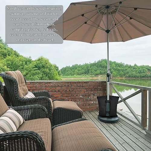 Gazebo Weights Sand Bags 4PCS Sand Bags for Gazebo Legs, Waterproof Pop Up Gazebo Sand Weights Grade Heavy Duty Double-Stitched Sand Weight Bags