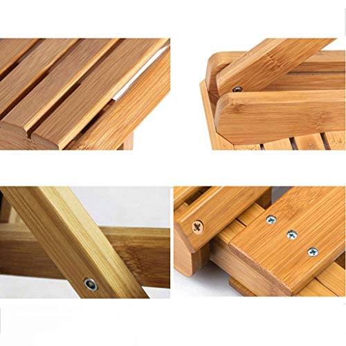 LUKEO Folding chairs- stools Portable Multi-function Small Mazar Foldable Creative Square Stool Home