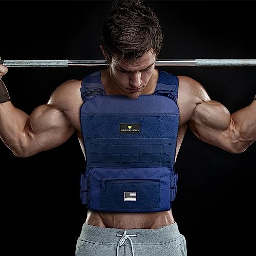 Turquoise America Adjustable Weighted Vest Weight Vest for Men - Strength Training Equipment, Running, Weighted Vest for women Workouts, WODs