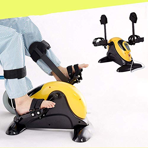 LUNEZY Pedal Exerciser, Arm and Leg Exercise Peddler Machine,Seated Exerciser Stationary Pedal Bike Portable Cycle Bike Gym Fitness Training