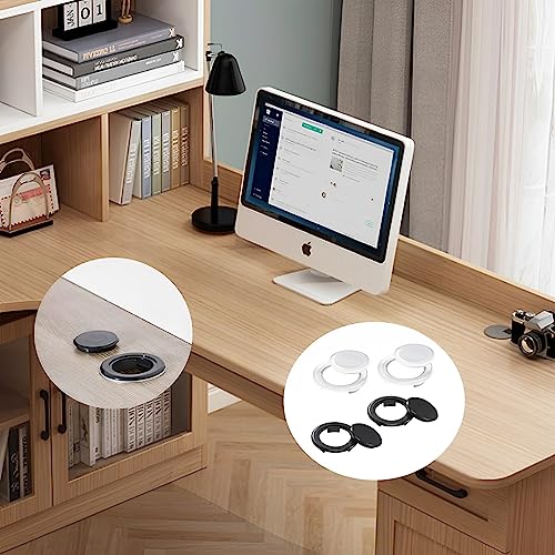 MORJCG 4Pcs Patio Table Umbrella Hole Ring, Parasol Hole Ring, Plastic Patio Table Umbrella Hole Rings and Caps, Hole Ring Plug and Cap Set for O