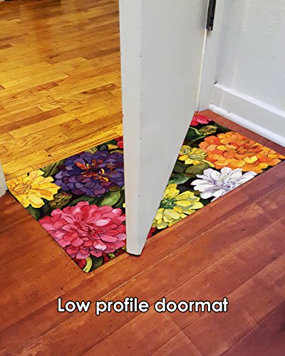 Toland Home Garden 800030 Zippy Zinnias 18 x 30 Inch Decorative, Standard