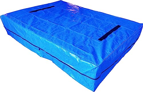 KIRFEE Mattress Cover For Moving And Storage (DOUBLE). Mattress Bag With 8 Handles. Heavy Duty And Waterproof Zipped Mattress Bags For Moving. Ma