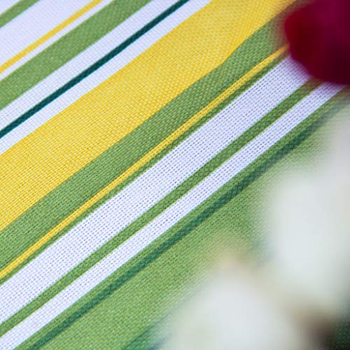 Eternal Beauty 152x213cm Recatngle Palm Leaf Indoor Outdoor Splashproof Tablecloth with Umbrella Hole and Zipper for Patio Garden Party and BBQ(6