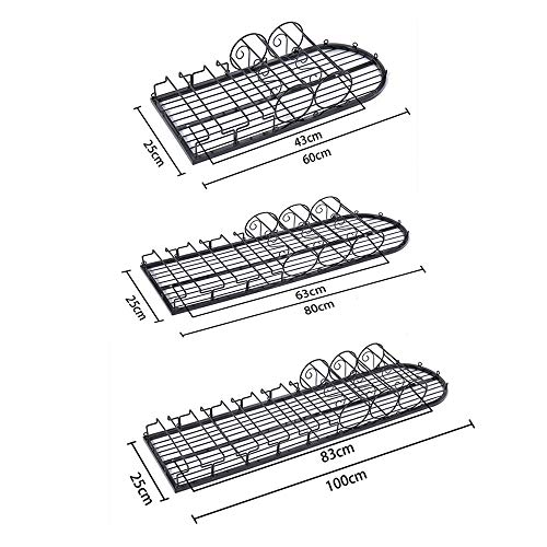 PIBM European Wine Rack Goblet Upside down Home Creative Living Room Decoration Crystal Section A, No Crystal Section b J1022, b , 100x25cm