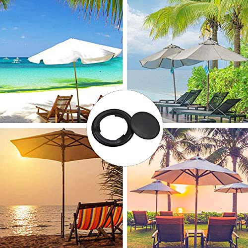 TOSCOS 4 Pieces Patio Table Umbrella Hole Ring and Cap Set Parasol Hole Ring Standard Size Umbrella Hole Ring Plug for Glass Outdoors Garden Shop
