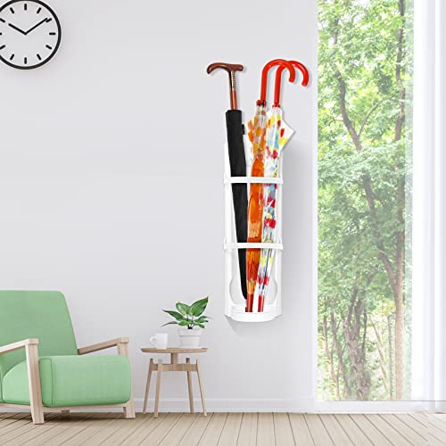 Begona Umbrella Stand Holder Indoor Umbrella Rack Hallway Wall-Mounted Umbrella Stand with Drip Tray, Umbrella Storage Fit For Long/Short Umbrell