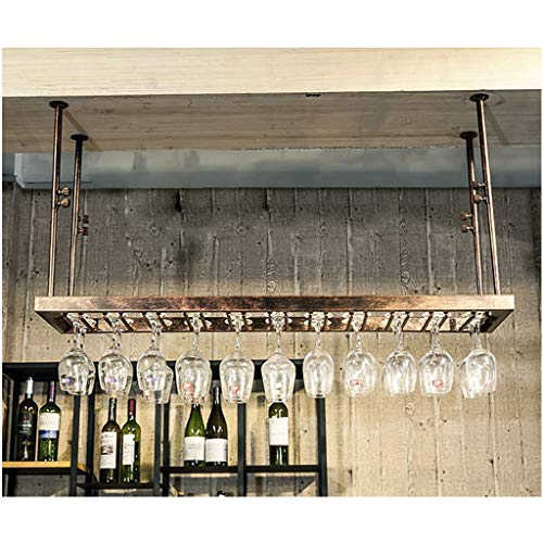 Stylish Simplicity Industrial Retro Stylish Simplicity Down Wine Rack Metal Creative Display Wine Glass Holder Household Goblet Holder Adjustable
