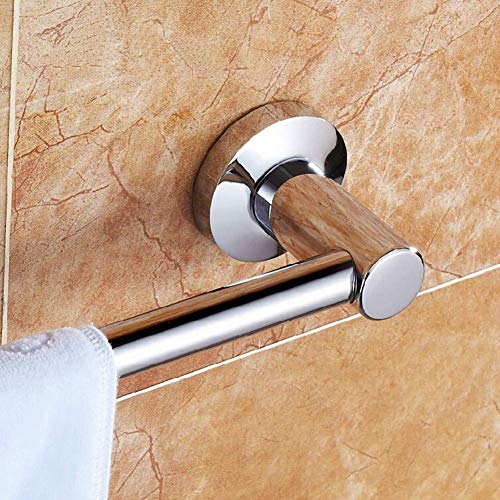 HIGOH Towel Rack Simple Shelf,Single Rod Stainless Steel Polished Finish Wall Mount Towel Hanger for Bathroom Kitchen/s/60Cm
