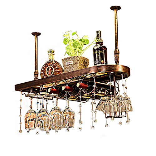 KEppd Wall Mounted Wine Rack,Hanging Bar Glass Rack,Hanging Bottle Holder,Storage Store Red, White, Champagne, Home & Kitchen Décor Storage Holde