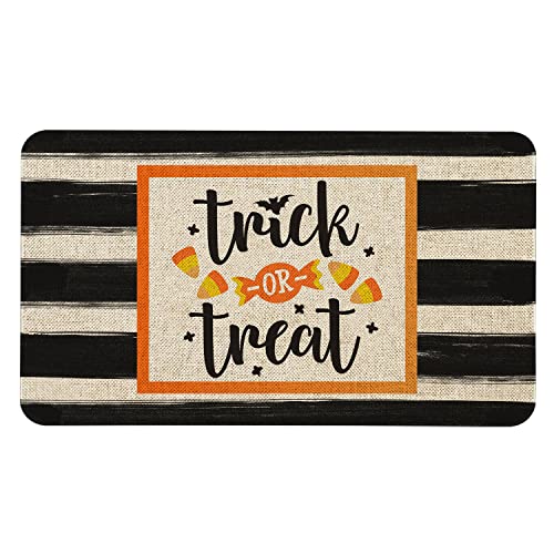 Roszwtit Halloween Door Mat 30 X 17 Inch Halloween Skull Doormat Indoor Outdoor Entrance Floor Mat Non Slip Halloween Decor Rubber Welcome Mats