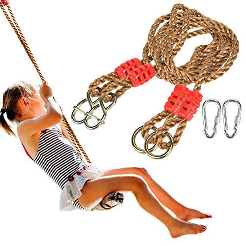 Eulbevoli Hammock Chair Straps Hanging Ropes, Swing Accessory Portable 300KG Capacity Swing Extension Rope for Extension Chain Of the Swing