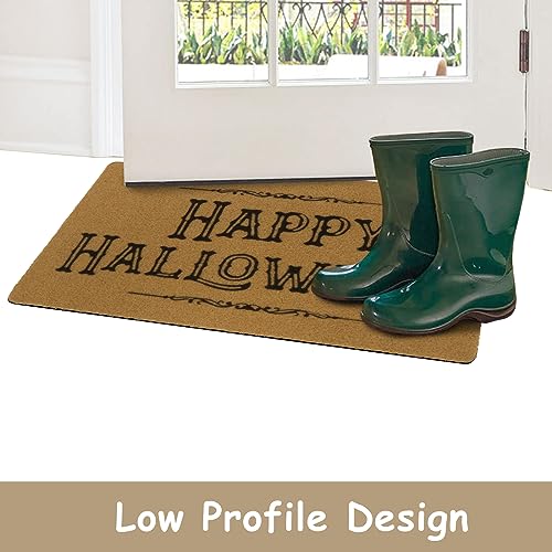 OJIA Happy Halloween Door Mat 30" x 17", Non-Slip Front Door Mat Outdoor Entrance, Non-Shedding Fall Door Mat Funny Outdoor Indoor Door Mats Porc
