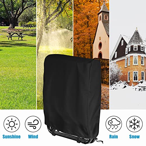 Kovshuiwe Outdoor Folding Chair Cover Waterproof,Patio Reclining Chair Cover,Garden Folding Chair Covers,420D Oxford Fabric Outdoor Patio Sunbed