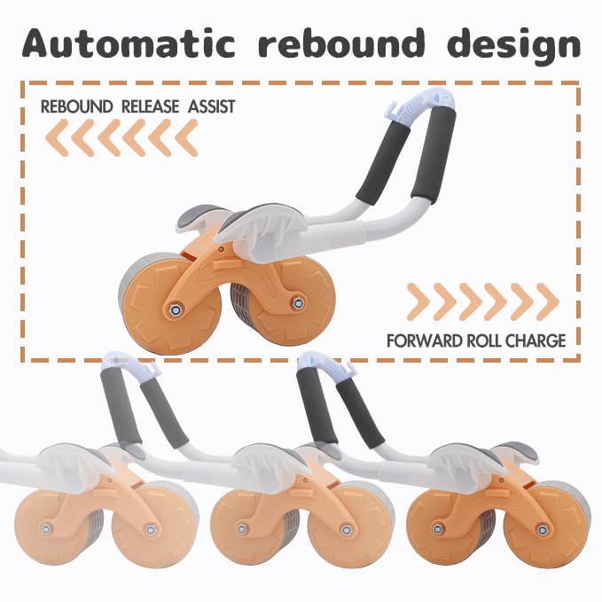 Automatic Rebound Abdominal Wheel,Ab Roller Wheel Core Exercise Equipment,Perfect Core Exercise Equipment for Home Workouts - Ab Roller Wheel for