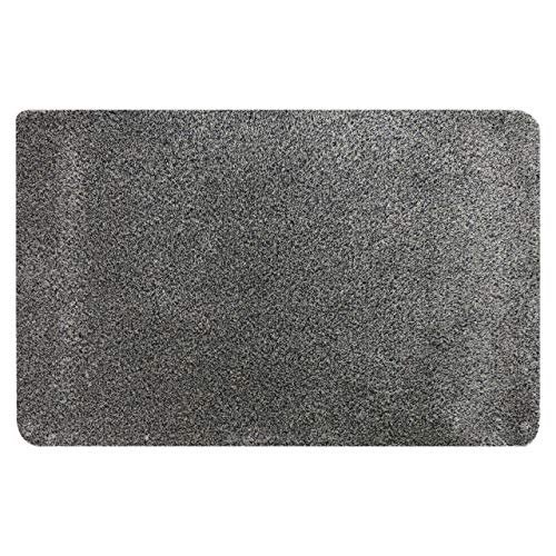 MUD STOPPER Door Mat | Shower Mat | Super Soft Feel | Machine Washable | Non-Slip Door Mat for Home/Office | 100% Polyester | 50 x 80cm - Graphit