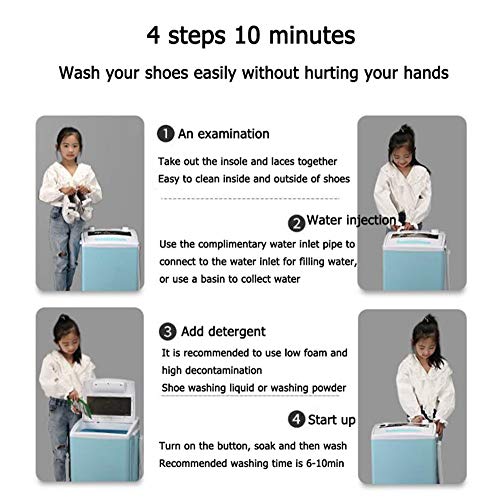 BCLGCF Mini Washing Machine, Household Small Lazy Deodorant Shoe Washing Machine, Non-Automatic Ultrasonic Shoe Washer, 6.5Kg Capacity, Ideal Min