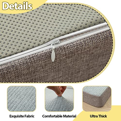 MAXYOYO Folding Mattress, Tri Fold Floor Mattress 15cm Gel Memory Foam with Washable Cover,Foldable in Three,Space-Saving for Guest (135x190x15cm