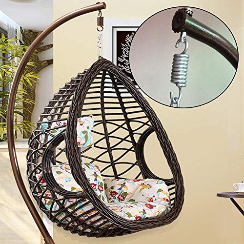 LONGAIXIN Hammock Spring Suspension Hooks Spring Garden Swing Basket Spring Hook Hanger Extension Spring for Garden Swing Hammock Hanging Chair P