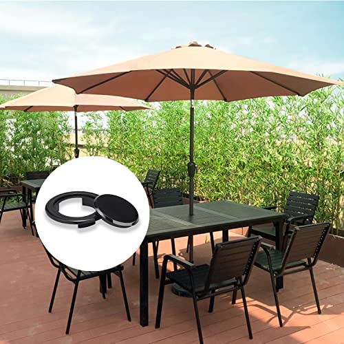 Patio Umbrella Hole PlugTable Umbrella Hole Ring Set, Plastic Parasol Hole Rings Table Insert Standard Size Umbrella Hole Plug for Patio Umbrella