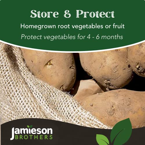 Hessian Sack for Storing Potatoes & Vegetable Storage Bags – 3 Pack – Holds up to 25kg – 84cm x 50cm – Store Fruit & Root Crops – Great for Farme
