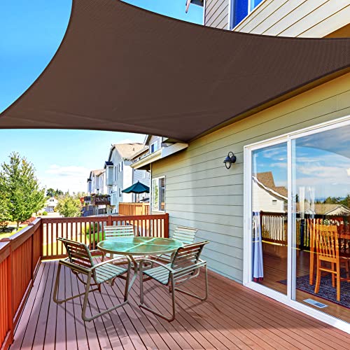 Luckits Sun Shade Sail 2mx3m, Waterproof Garden Sail Triangle 160GSM Material Sunshade Cloth Anti-UV Sunscreen Awning Canopy, for Outdoor Garden