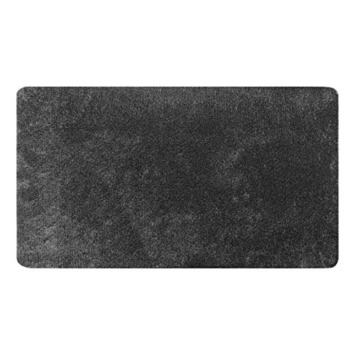 MUD STOPPER Door Mat | Shower Mat | Super Soft Feel | Machine Washable | Non-Slip Door Mat for Home/Office | 100% Polyester | 50 x 80cm - Graphit