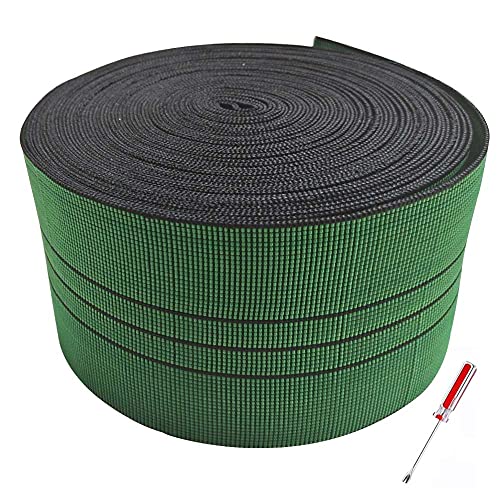 YLM1991 12 Metres of 2.9" (90mm) Sofa Elastic Webbing For DIY Upholstery,Couch, Chair Seat Stretchy Spring Alternative Roll With Tack Lifter Tool