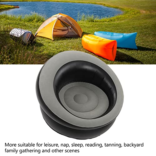 Inflatable Chair, Air Sofa Outdoor Inflatable Sofa Chair, Inflatable Couch Flocking Simple Sofa for Living Room Bedroom Reading Room Camping Offi