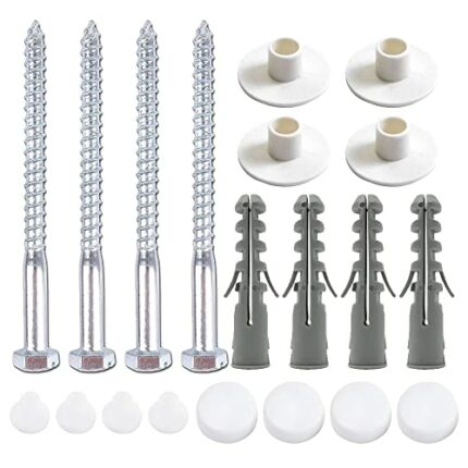 2 Sets Toilet Bidet Anchor Bolts Set Universal Bathroom Toilet Pan Floor Fixing Kit Pedestal Fixing for Bathroom Repair Fixings