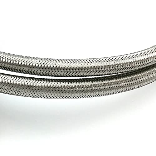 Pair of 1/2" x 1/2" BSP (600mm) Flexible Connectors | DIY Repalcement Bathroom/Kitchen/Boiler Flexi Hose Pipes Tail