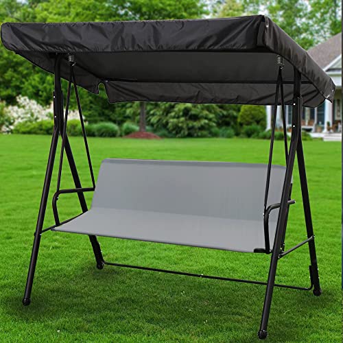 Kaket Replacement Swing Seat Cover, Outdoor Garden Swing Seat Cover, 600D Oxford Fabric Swing Chair Cover for Yard, Garden, Balcony Swing Chair (