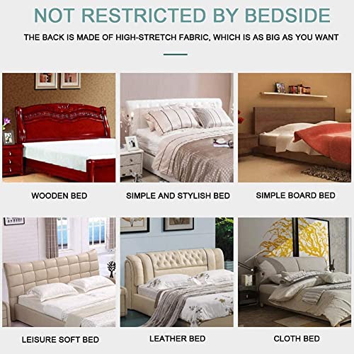 HAMON Bed Headboard Cover, Single/King/Double Bed Headboard Slipcover Stretchable Dustproof Protective Headboard Backrest Cover for Bedroom Bed H