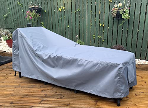 Kingsbridge Sun Lounger Cover Waterproof Anti UV Heavy Duty Rip Proof 600D Fabric Breathable 210x75x70/40cm Outdoor Sun Lounger Cover
