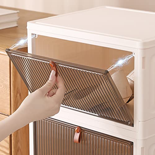 LILIKY Six-layer Thickened Folding Display Cabinet Shoe Box Storage Box Transparent Clamshell Shoe Cabinet Dust-proof Shoe Rack Shoe storage