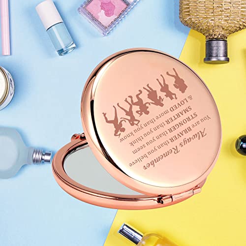 KEYCHIN Broadway Six Queens Pocket Mirror Six Wives of Henry Gift You are Braver Stronger Smarter Than You Think Compact Mirror for Musical Fans