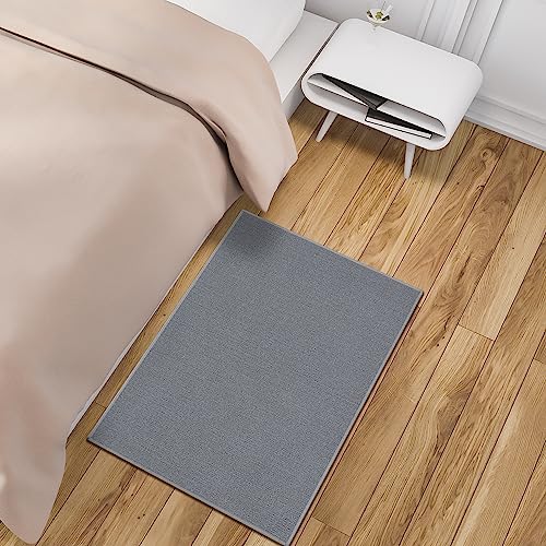 Ottomanson Heavy Duty All Season Stone Welcome Design Doormat, 67 cm x 90 cm, Black