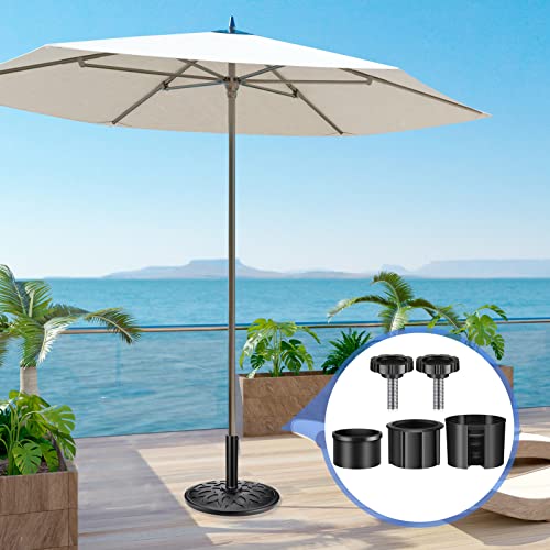 Parasol Base Replacement Screw 2 Pcs Garden Parasol Base Stand Hole Ring Plug Cover 2 Pcs M8 Thread Replacement Hand Knob 1 Pcs Pipe Sleeves, Par