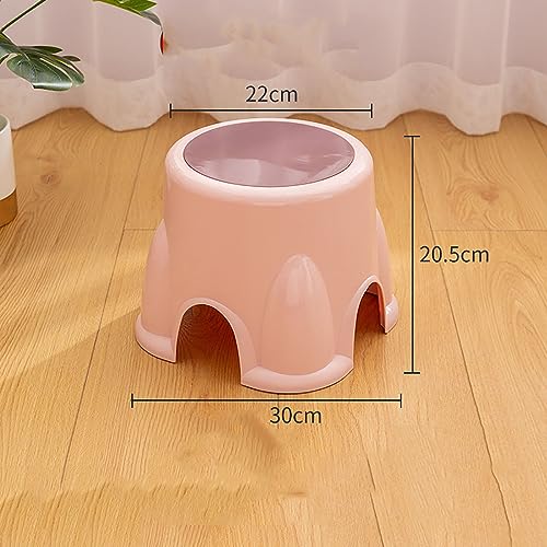 Shower Stool Plastic portable Footstool Stackable waterproof,for Adults, Kitchen Garden Bathroom Stepping Stool.,C