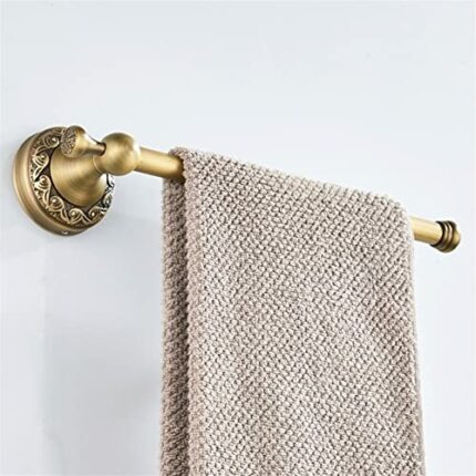 HIGOH Towel Racks, Towel Rail for Bathroom,Towel Bar,Copper Brass Hand Towel Holder Holder,Bathroom Accessories,Antique Towel Hanger